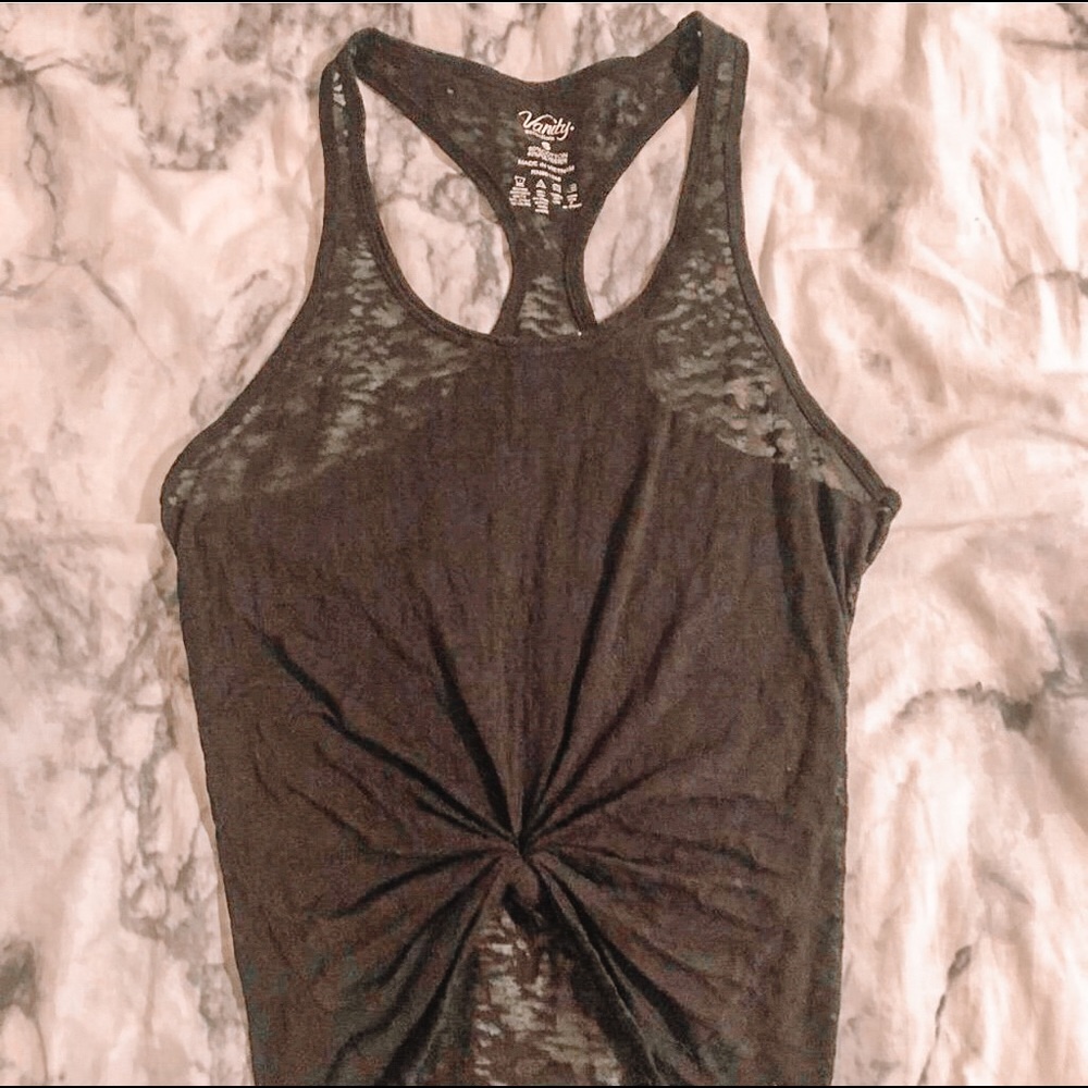 COPY - Black Tie Front Tank Top🖤